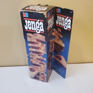Vintage Milton Bradley Jenga game. Complete